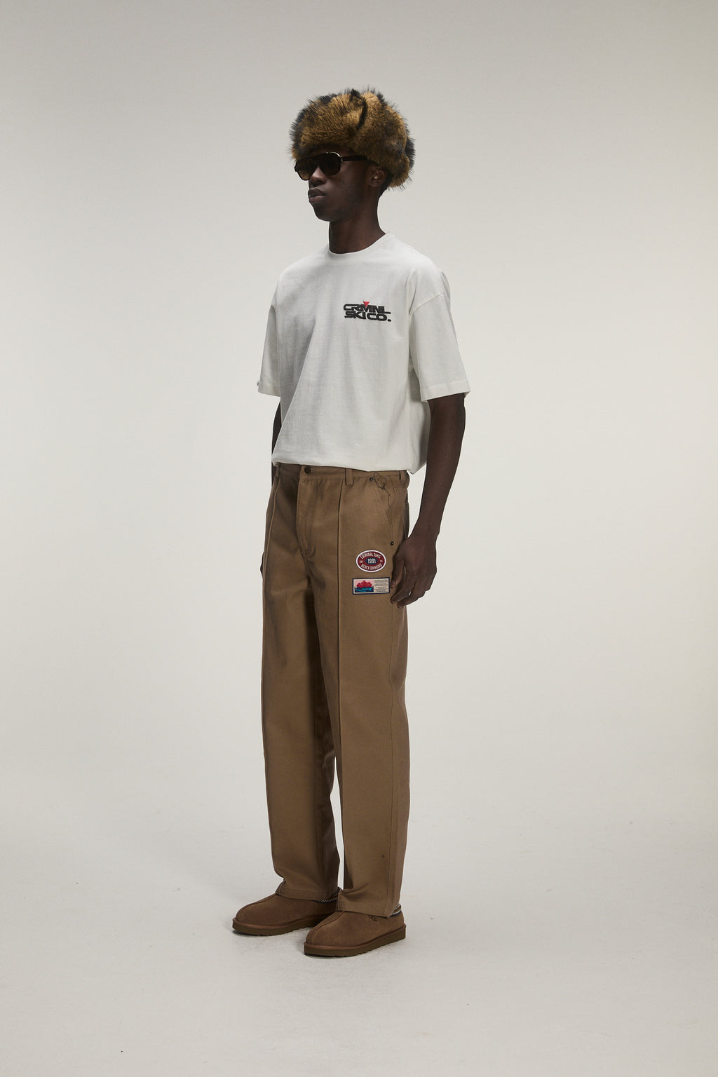 Criminal Damage Twill Chore Pants in brown, photo 3