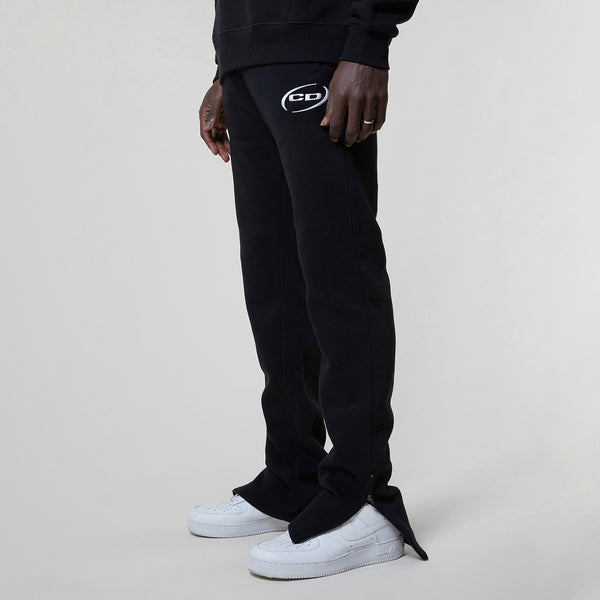 CURVE EMBROIDERY JOGGER - BLACK WASH