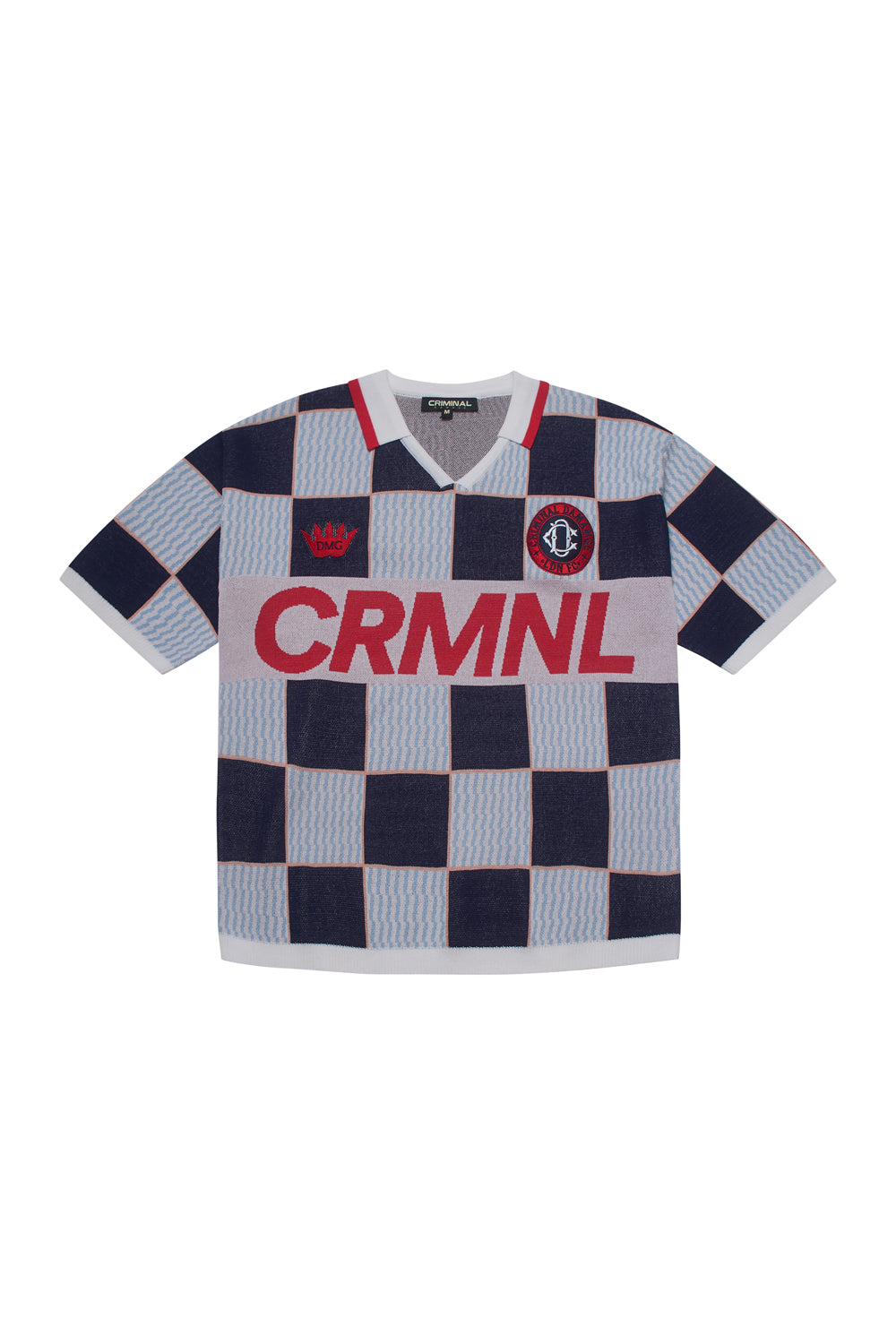 CHECKERBOARD  KNITTED FOOTBAL SHIRT