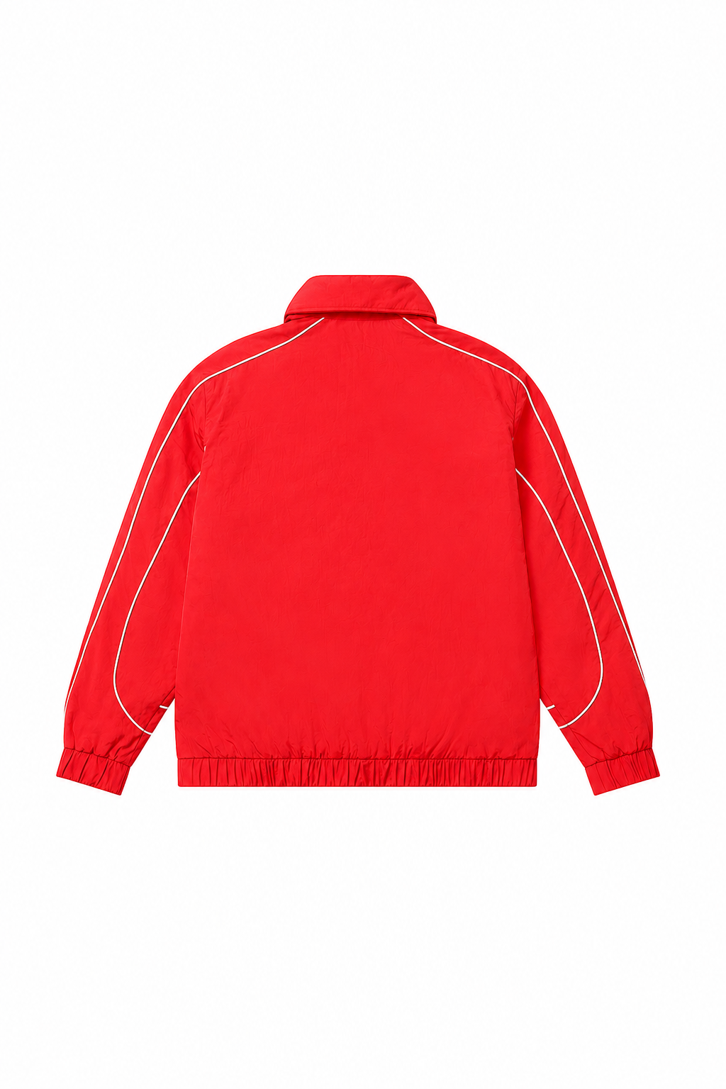 Criminal Damage Ash Nylon Track Top in red, photo 6