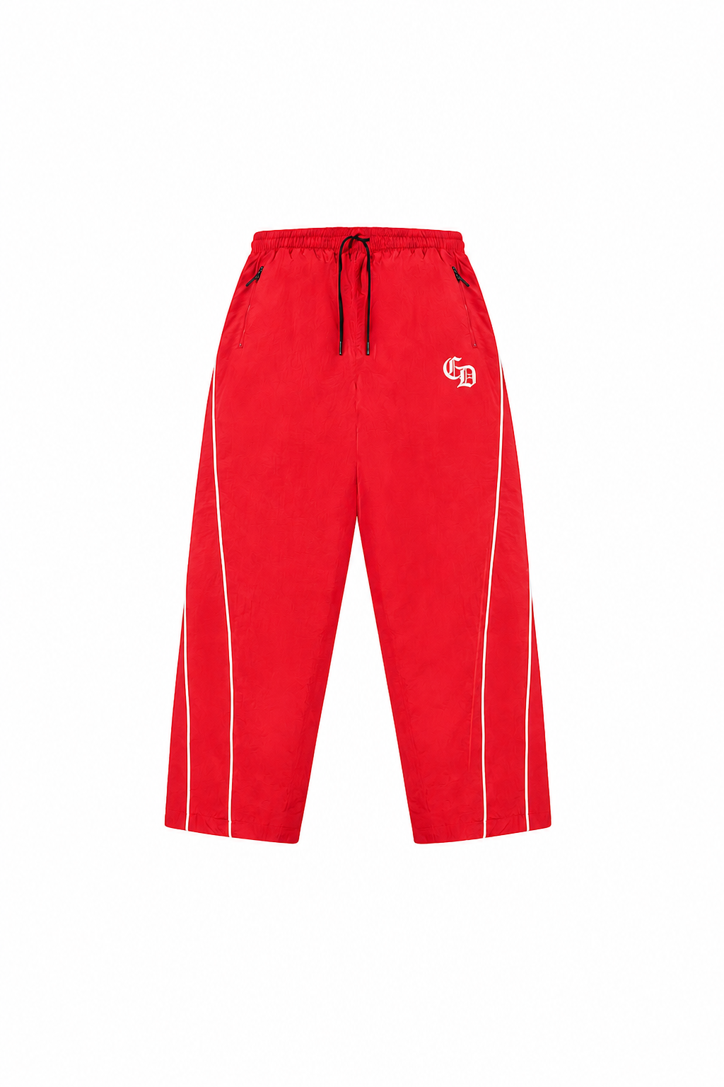 Criminal Damage Ash Nylon Track Pant in red, photo 1