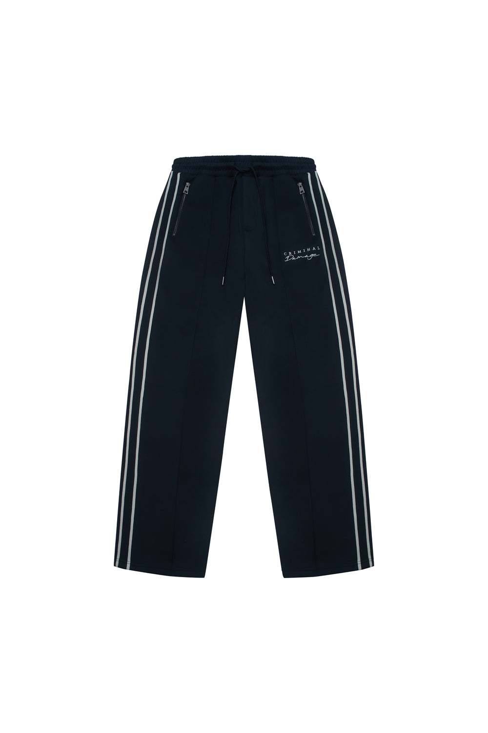 Criminal Damage pants on white background