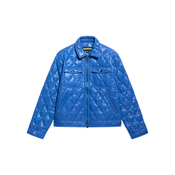 DIAMOND QUILTED BLOUSON JACKET