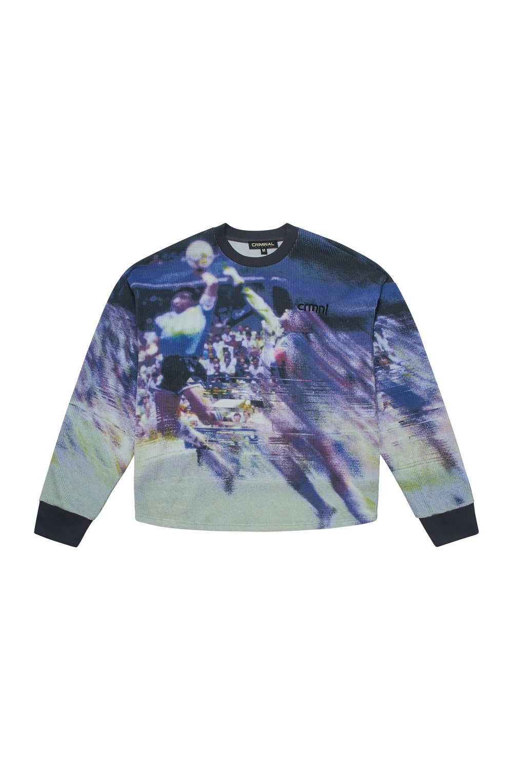Long-sleeve Criminal Damage shirt with a graphic