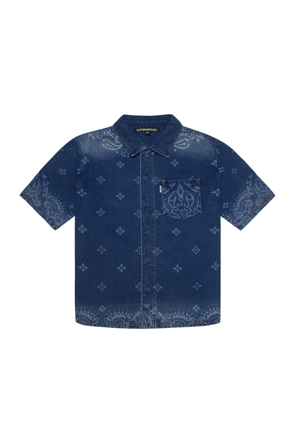 LASER  PRINT DENIM SHIRT