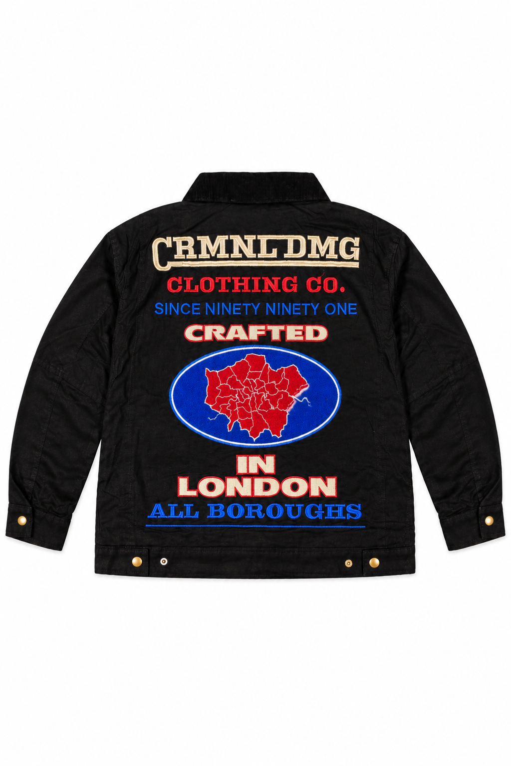 Criminal Damage London Craft Jacket in black, photo 2