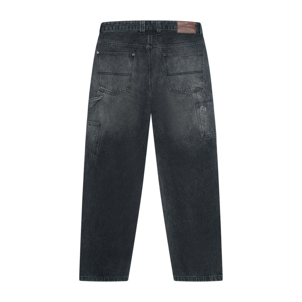 Black jeans on a white background