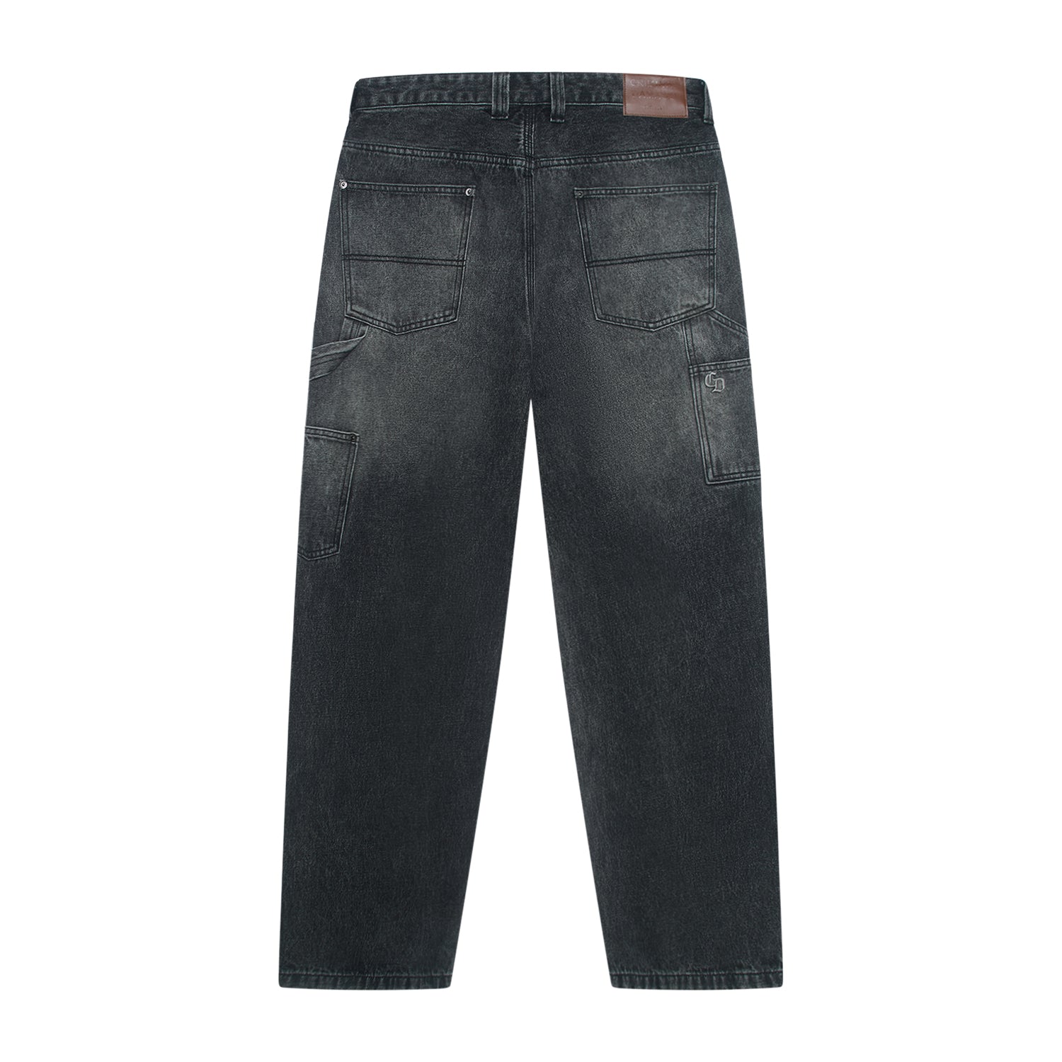 Black jeans on a white background