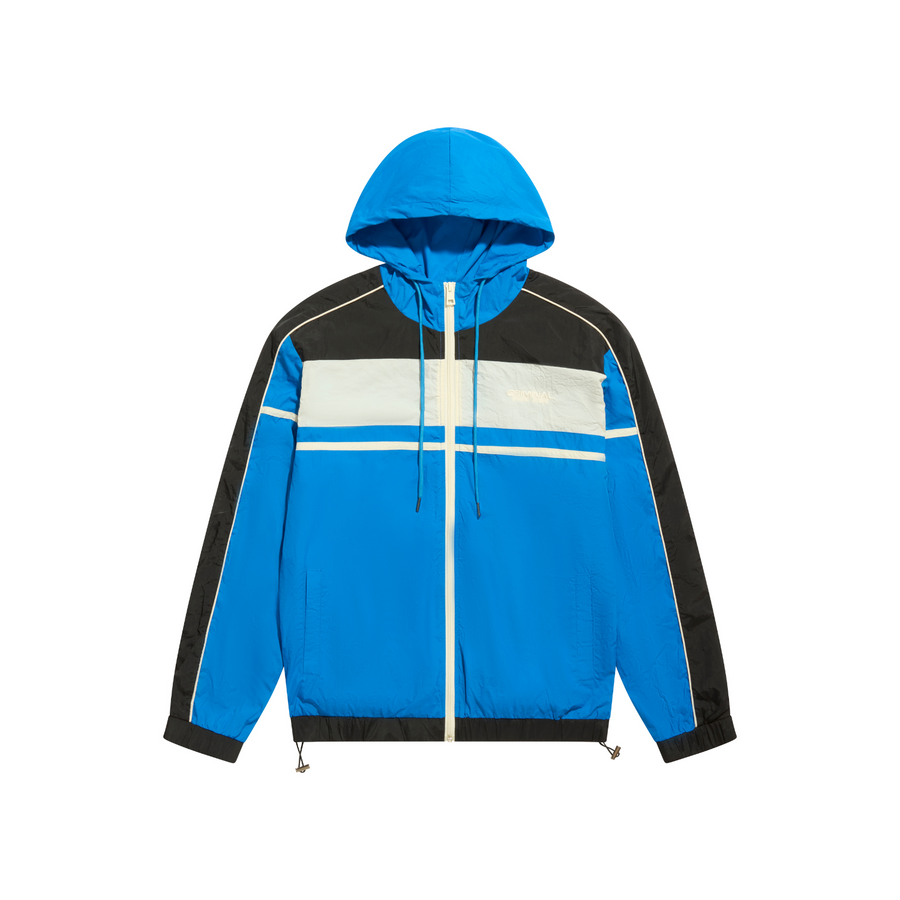 NYLON COLOUR BLOCK TRACK JACKET