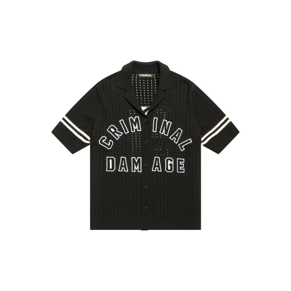 POINTELLE REVERE COLLAR SHIRT