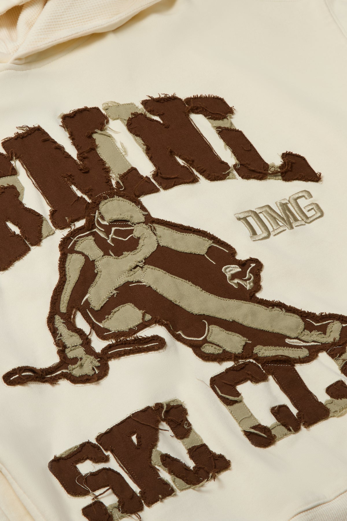 Criminal Damage Ski Club Hoodie in off white, photo 5