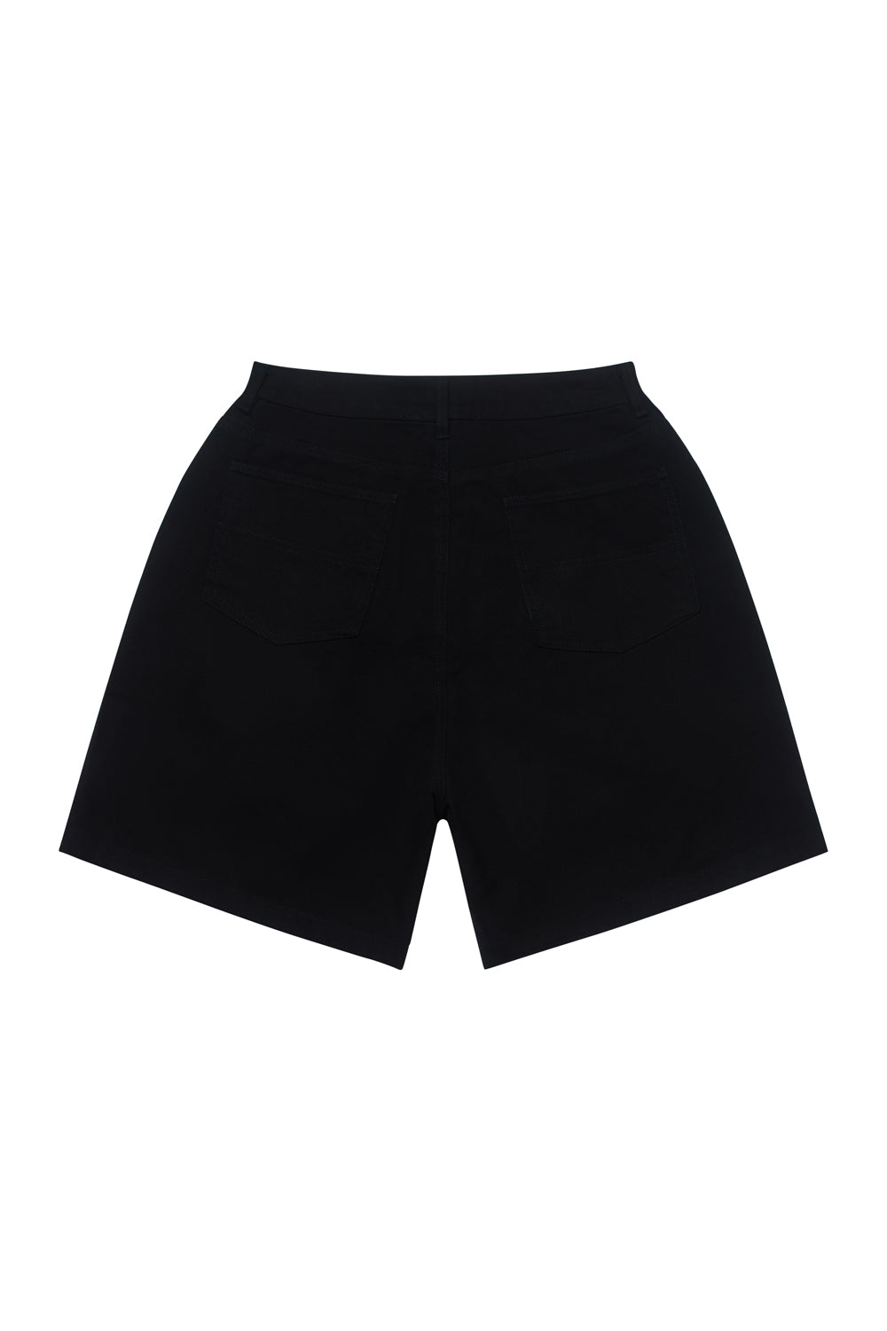 Back of Criminal Damage shorts on White background