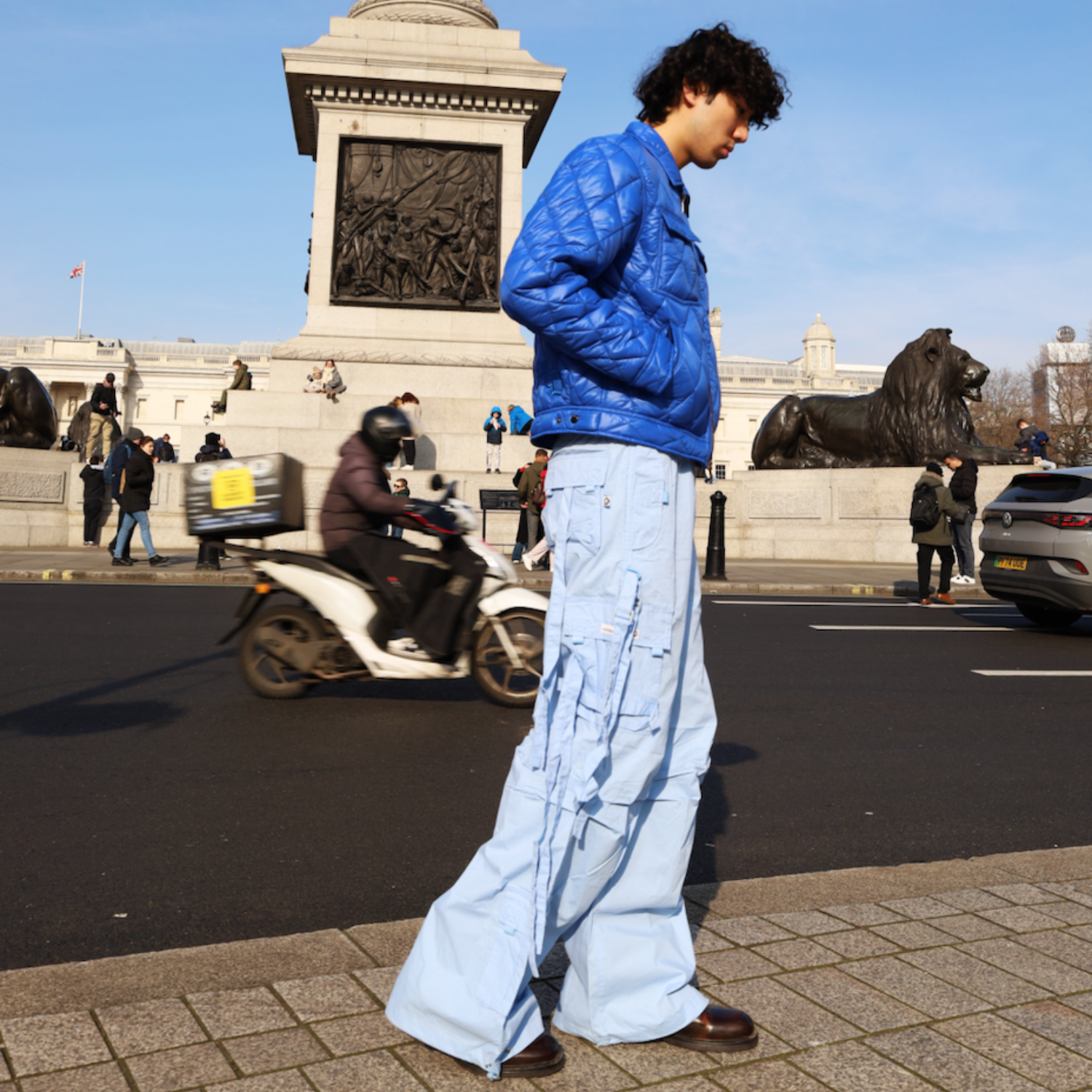 MENS SKY BLUE CARNABY TROUSERS
