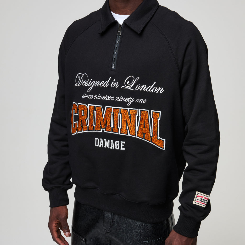 TWO LIVES HALF ZIP SWEATSHIRT