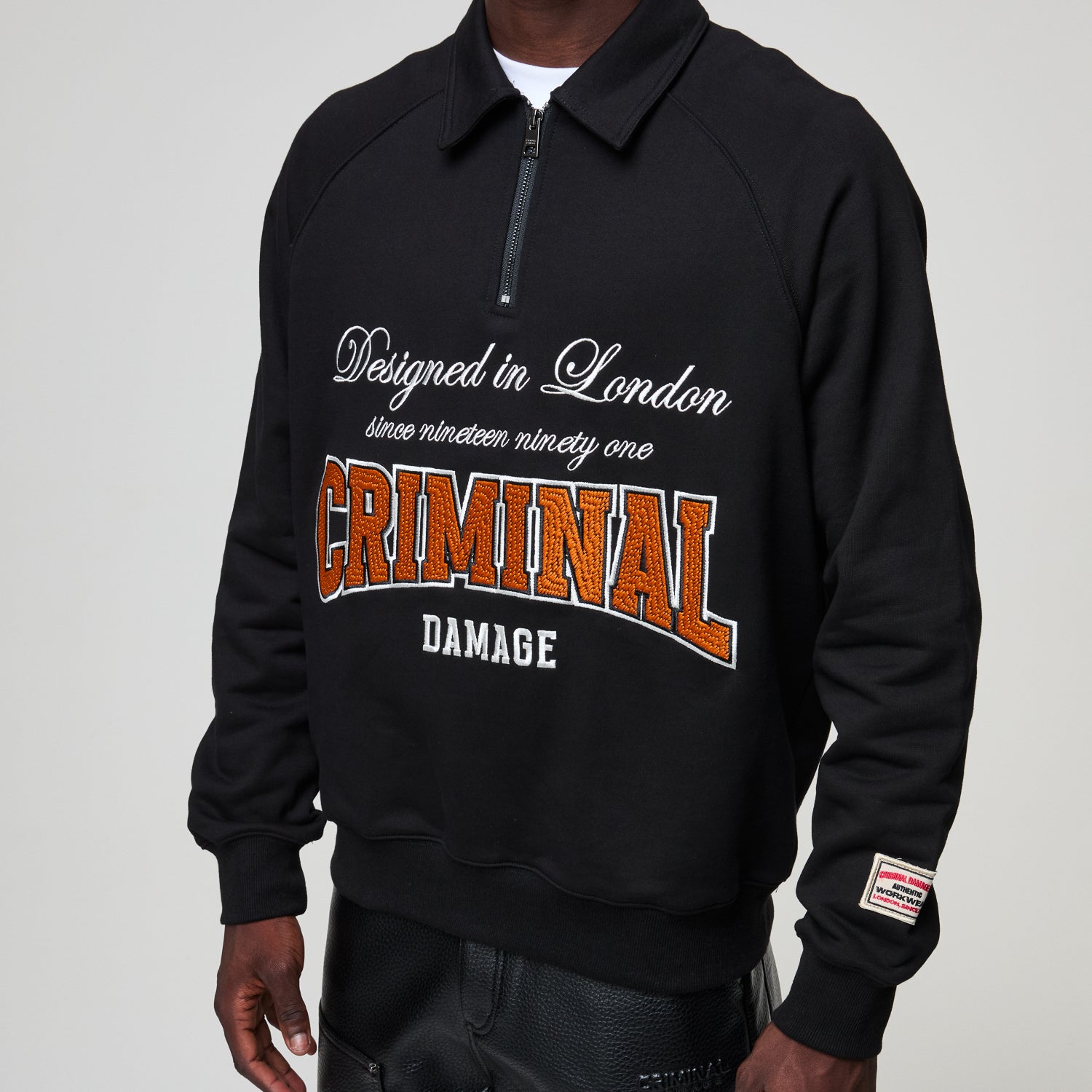 TWO LIVES HALF ZIP SWEATSHIRT