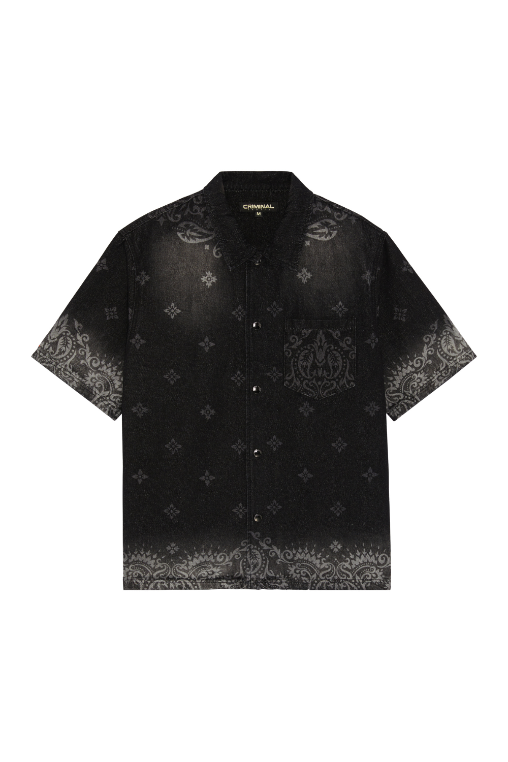 LASER PRINT DENIM SHIRT