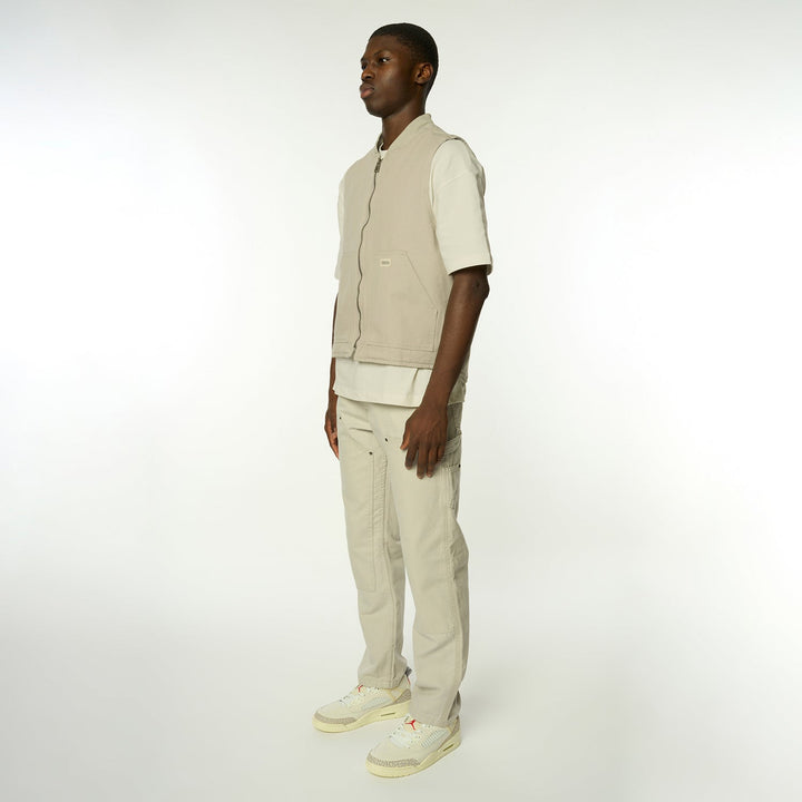 WORKWEAR PANT - GREY-TROUSERS-Criminal Damage Store