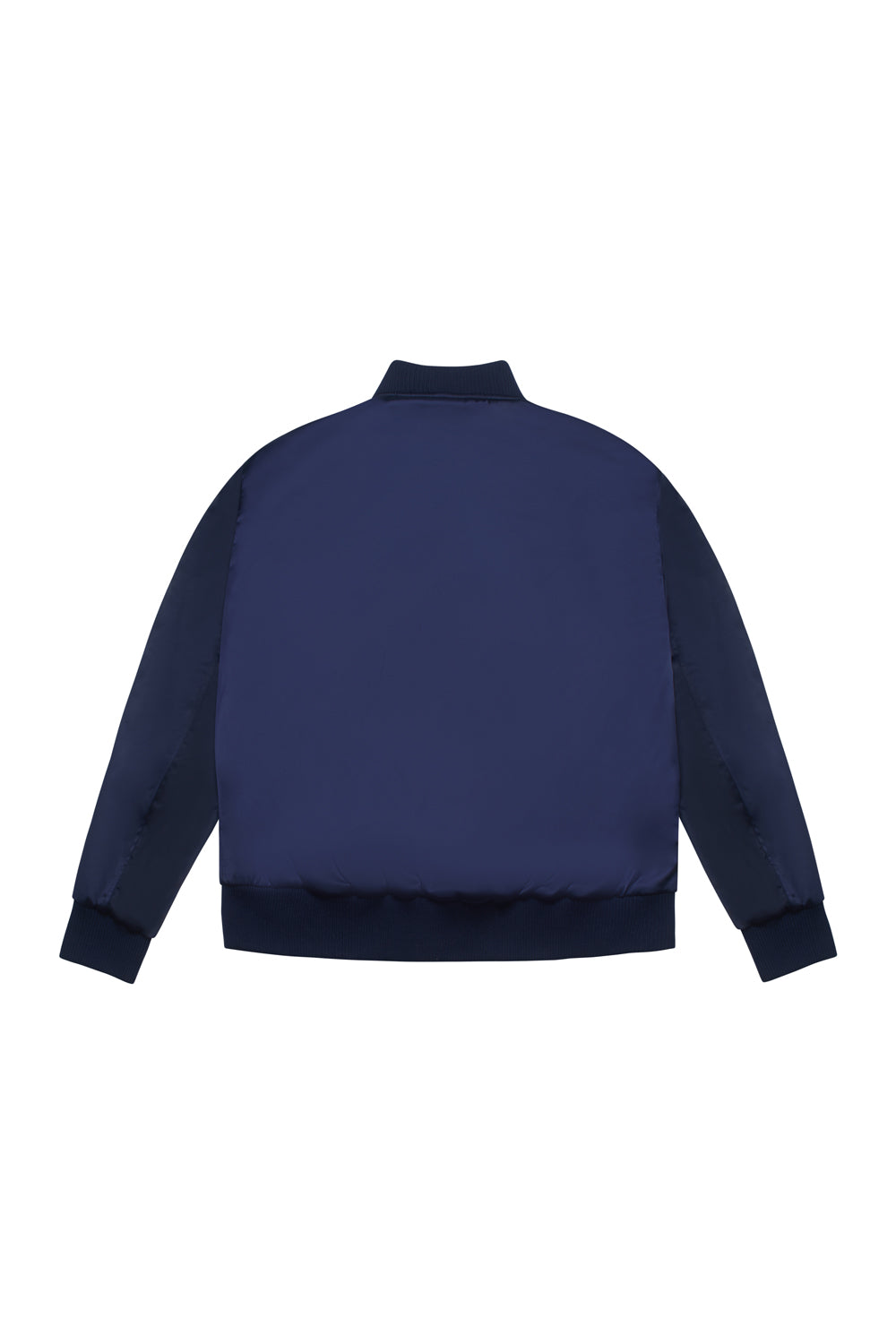 Blue Criminal Damage jacket on white background