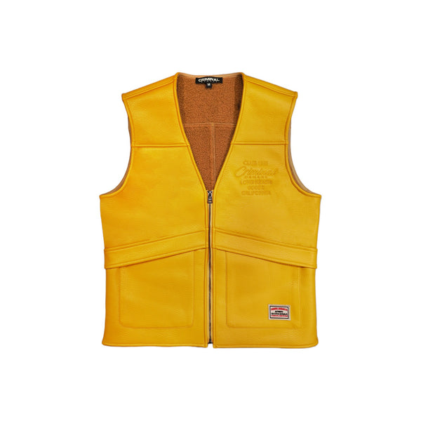 LEATHER CARPENTER VEST