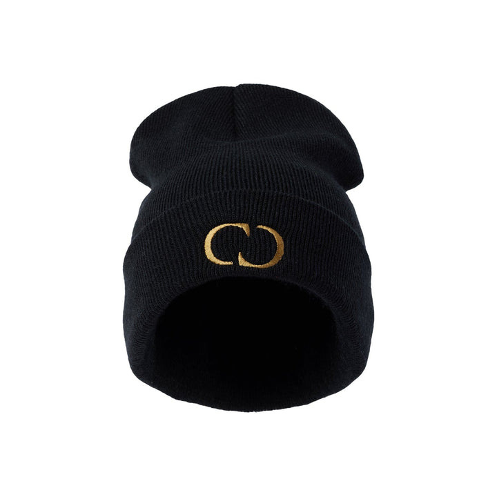 Criminal Damage Store ACCESSORIES ONE SIZE CLASSIC BEANIE - BLACK/GOLD