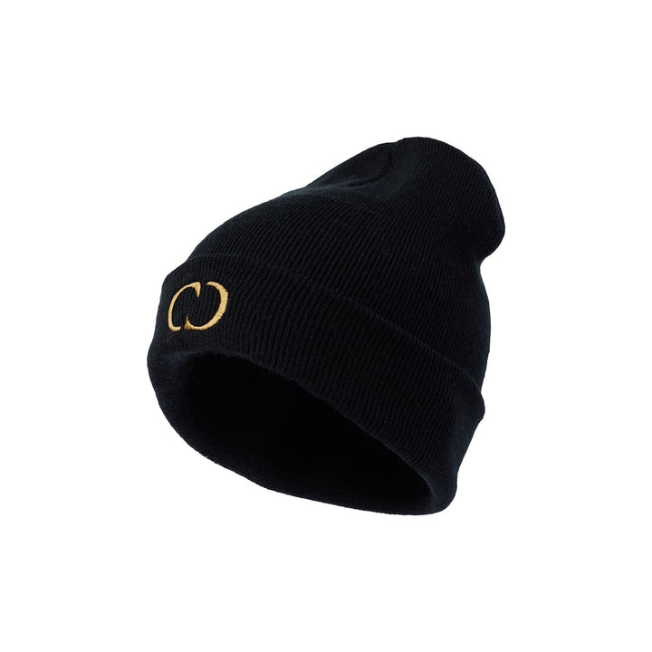 Criminal Damage Store ACCESSORIES ONE SIZE CLASSIC BEANIE - BLACK/GOLD