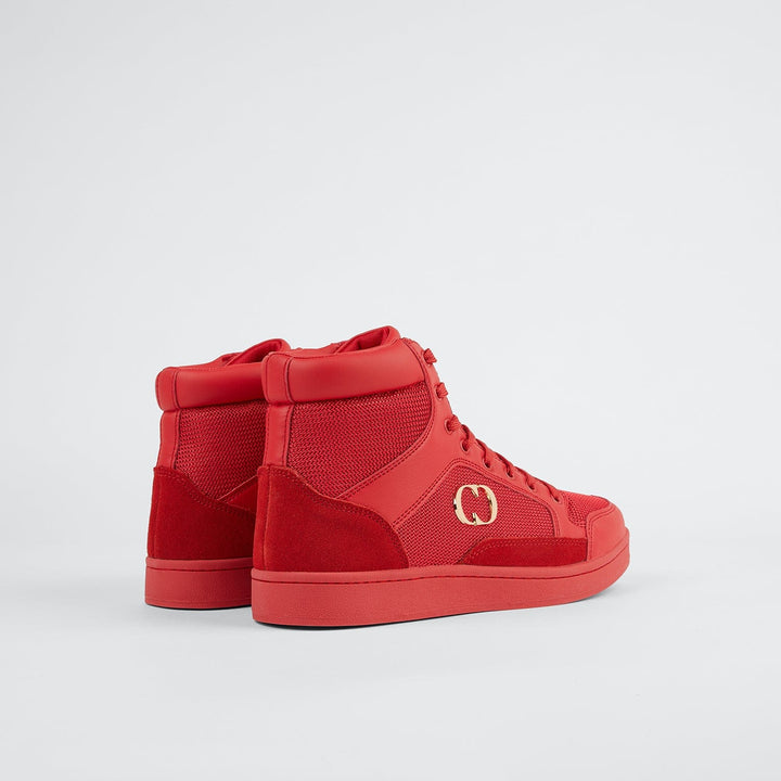 Criminal Damage Store CRAFT HIGH TOP TRAINER - TRIPLE RED